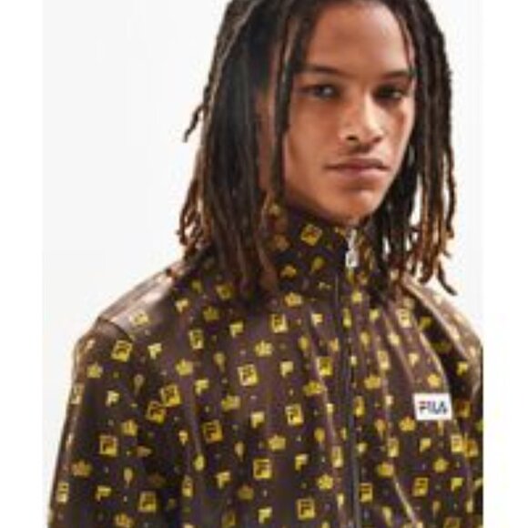 FILA x Urban Outfitters Monogram Coaches Jacket Size Medium - Picture 2 of 12